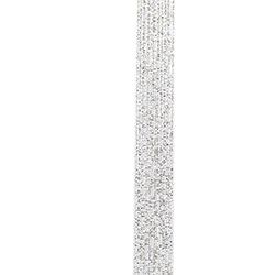Silver 5/8 Inch Artiste Corsage Metallic Wired Edge Rd Ribbon