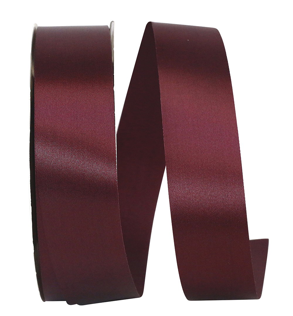 Striped Grosgrain Ribbon 3 / 8 Inches Burgundy and Maroon 