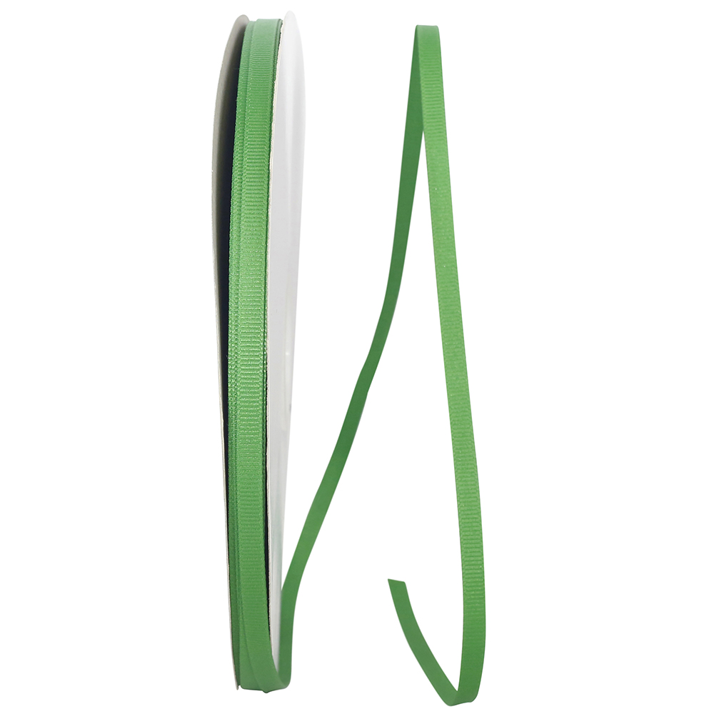 Ribbon - Grosgrain Texture, Emerald Green, 1/4 Inch, 100 Yards display picture 2