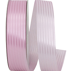 Ribbon - Tux Stripe, Pink, 1-3/8 Inch, 100 Yards