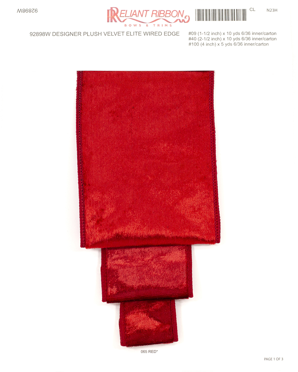 4” Ruby Red Burgundy Lush Velvet Ribbon – The Ribbon Clique