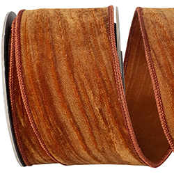 CRUSHED VELVET TOUCH DELUXE WIRED EDGE RIBBON