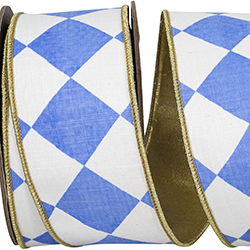 GRAND DIAMOND DELUXE METALLIC BACKED WIRED EDGE RIBBON