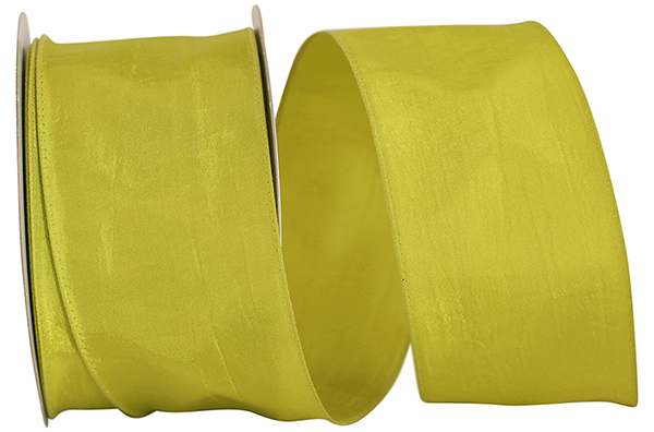 Ribbon - Katy May 2 Wired Edge, Chartreuse, 2-1/2 Inch, 25 Yards