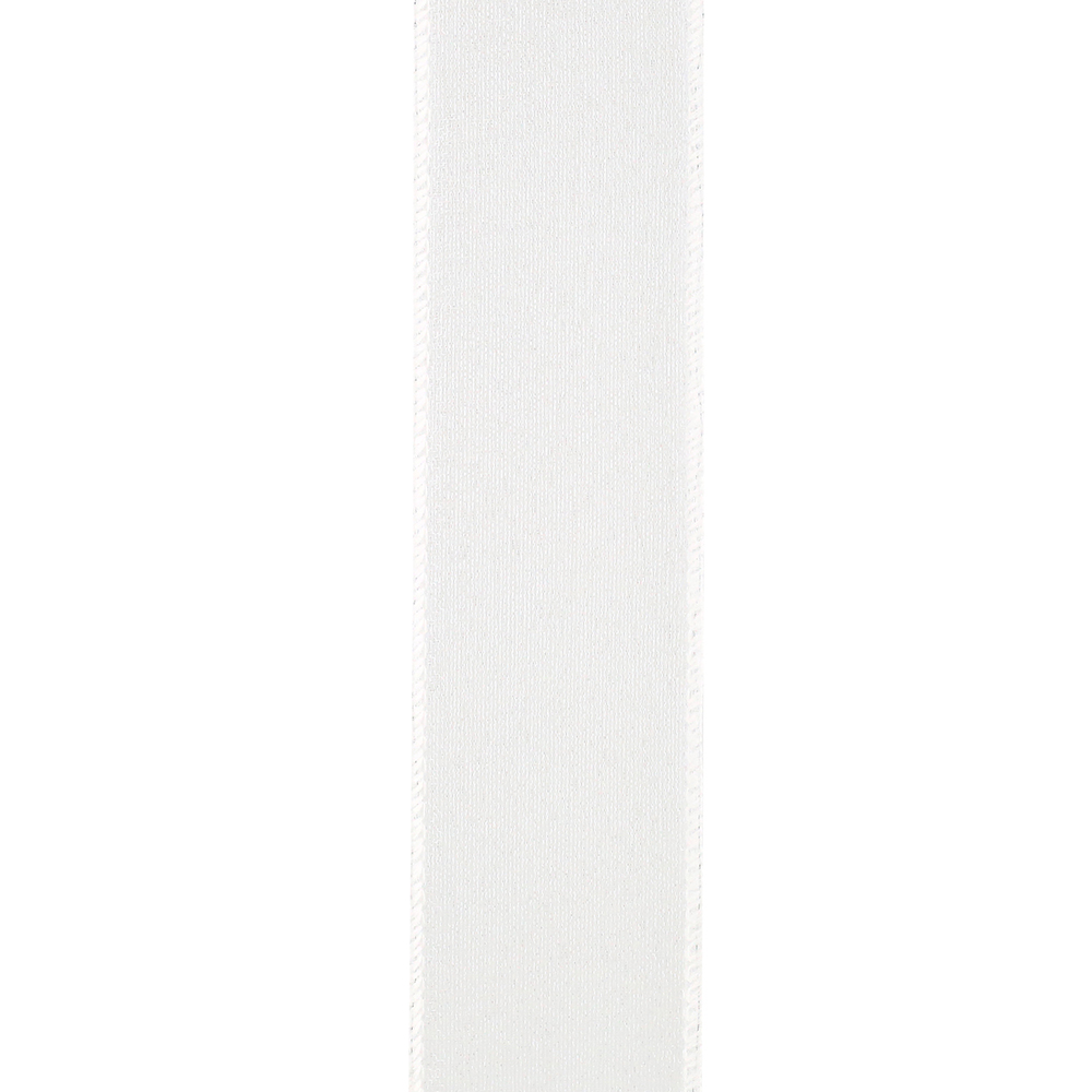 Ribbon - Sheer Lovely Value Wired Edge, White, 1-1/2 Inch, 50 Yards