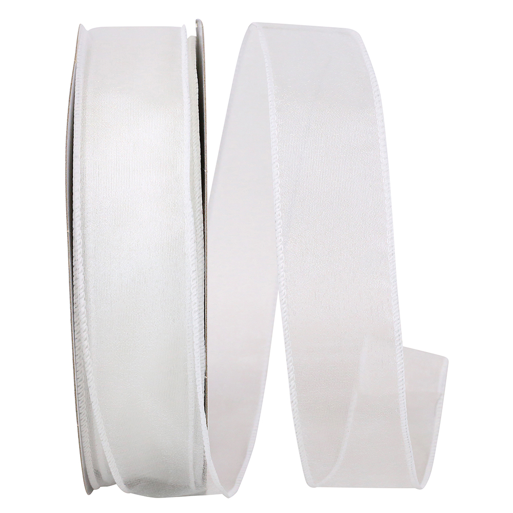 Nylon Taffeta Metallic Ribbon, 1-1/2-inch, 25-yard 